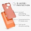 kwmobile Case Compatible with Google Pixel 4a Case - TPU Silicone Phone Cover with Soft Finish - Fruity Orange