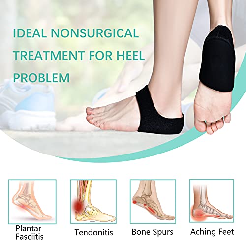 Heel Cups For Heel Pain, Heel Protectors, (2Pairs New Material), Heel Support, Heel Cushion, Heel Cups For Plantar Fasciitis, Tendinitis, Heel Spur, Aching Feet Relieve #TOP1