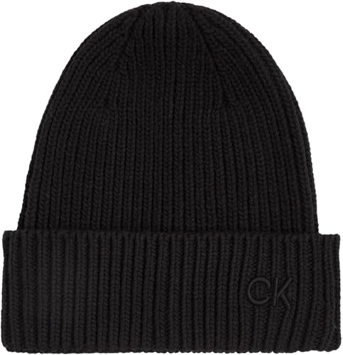 Calvin Klein Damen Strickmütze Cotton Rib Beanie