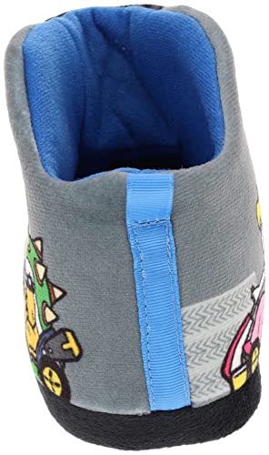 Super Mario Boys' Mariokart Slippers Mismatch Bootie, Grey, Little Kid Size 12/13 #TOP5