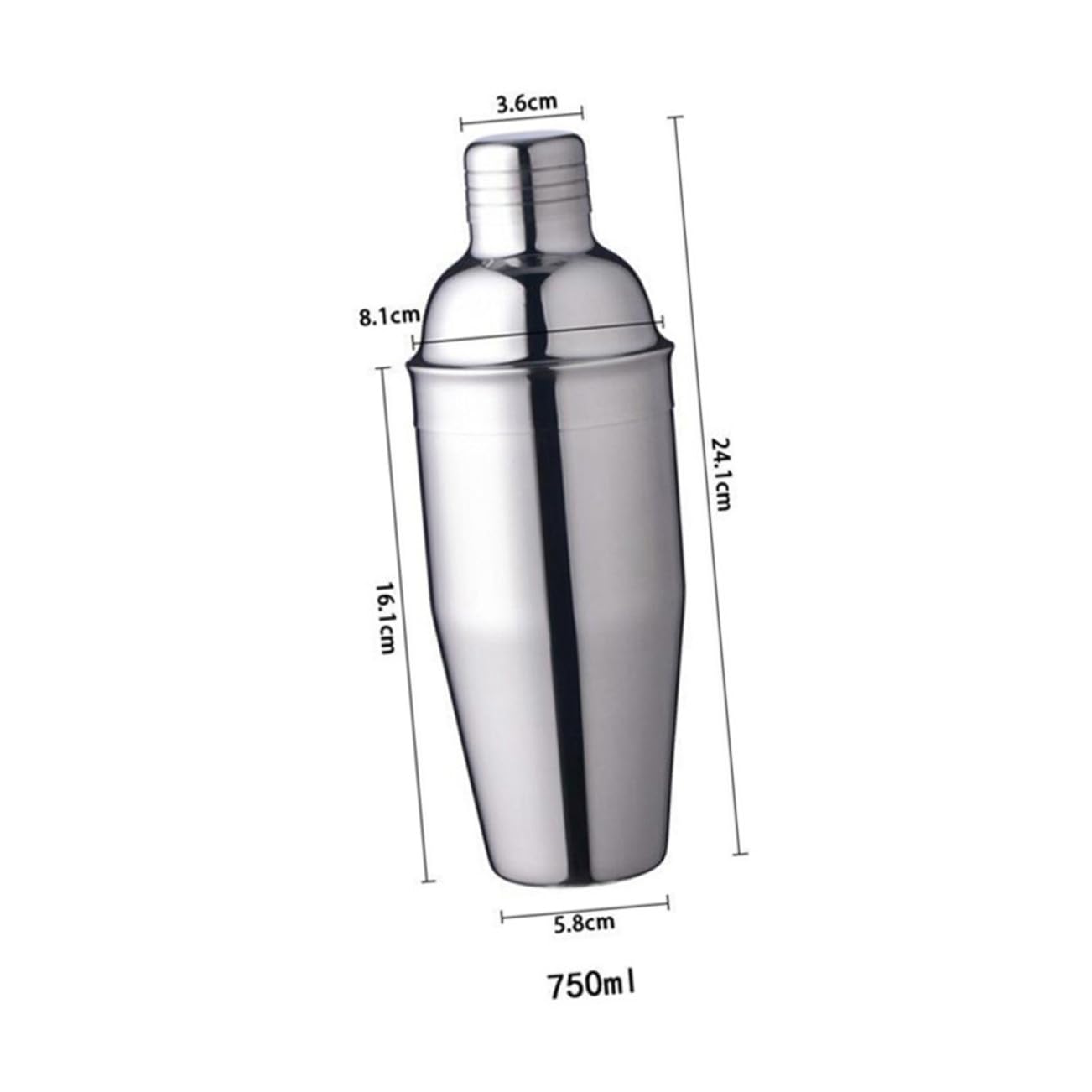 6piezas Coctelera De Acero Inoxidable Coctelera De Bar para Preparar Cócteles De Vino Casa