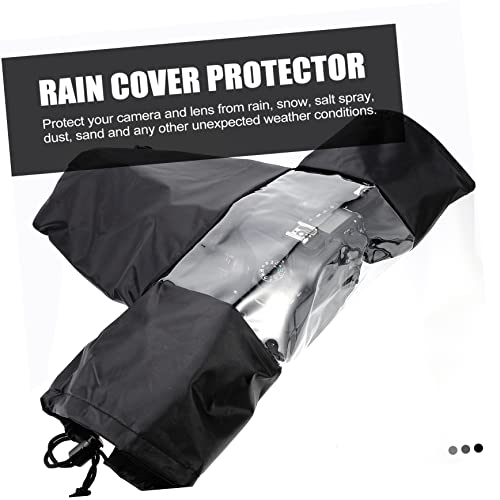 Funda para lluvia para cámara DSLR Veemoon protector negro impermeable de PPE para exteriores 7