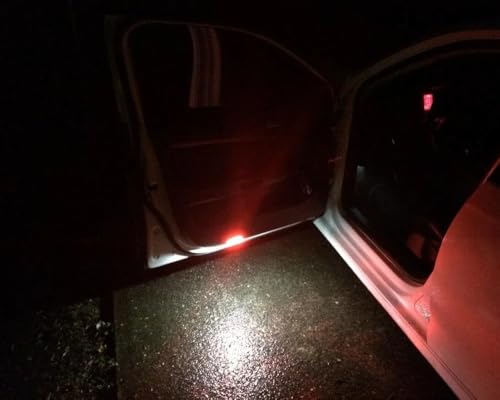 Lámpara LED blanca con destello rojo para puerta lateral miniatura 4