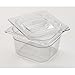 Rubbermaid Commercial Products FG105P00CLR Cold Food Pan, 1/6 Size, 1-2/3 quart (Pack of 6)