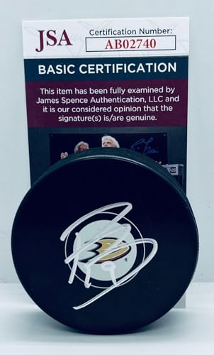 Troy Terry signed Anaheim Ducks Puck autographed JSA - Autographed NHL Pucks