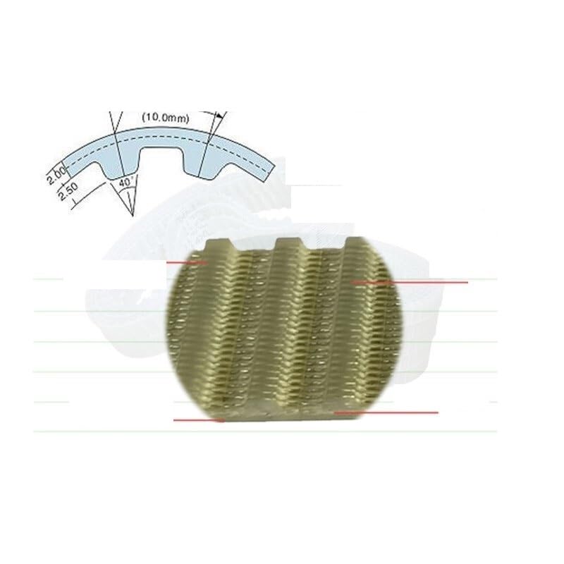 Qinlu-3D Printer Belt Steel Wire Timing Belt T10-1800/1850/1860/1880/1950/1960/1980/2000/2020/2100/2120/2160/2170/2180/2200/2250/2500/2650, 3D Printer Accessories(35mm Width,1950T10)
