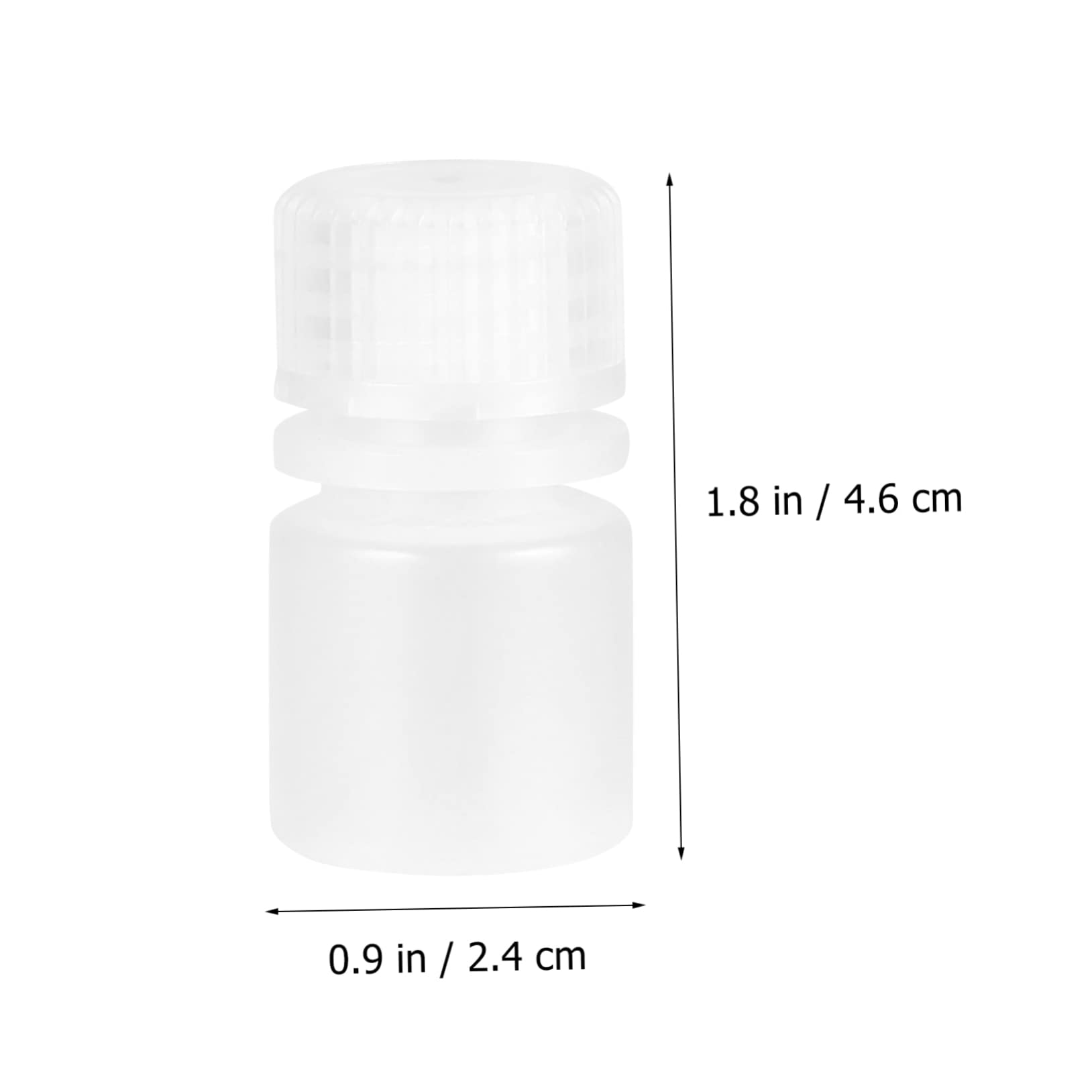 OSOLADY 20pcs Reagent Bottle Liquid Medicine Bottle Container with Lid Multifunctional Bottle Pill Containers Clear Liquid Storage Bottles Chemical Sample Bottle Sample Containers Plastic