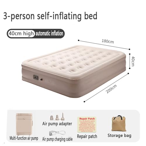 Matelas gonflable 2 personnes avec pompe électrique intégrée pour lit d'appoint - 3