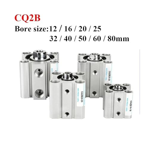 Vérin compact à double effet CQ2B finition haute précision pour usine - 3