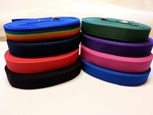 Tufftex 100ft / 30 meter TRAINING/TRACKING/LUNGE/REIN/LEADS Dog horse webbing Line (100ft / 30 meters, BLACK)