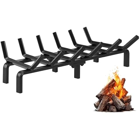 FEED GARDEN 24 inch Cast Iron Fireplace Grate Cover