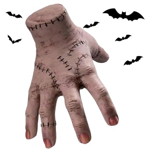 Atsmoce®Miércoles Cosa Mano, Mano de la Familia Miércoles, Halloween Familia Hand Figura, Horror-Requisiten Decoraciones para Halloween, Decoraciones de Halloween y Cosplay