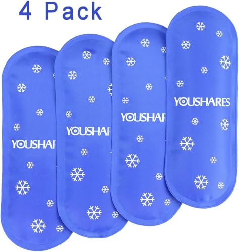Image of YOUSHARES Ice Packs for Insulin Travel Case - Reusable Cooler Ice Packs Suitable for Diabetic Insulin Cooler Pen Carry Case（4 Packs）