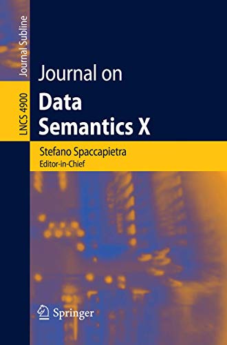 Journal On Data Semantics X: 4900 view 2