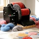 FONCTIONNEMENT PRINCIPAL : Son système à double tambour performant repose sur le même principe structurel que les cardeuses traditionnelles. Les tambours sont recouverts d'une toile de cardage en acier inoxydable haute densité et durable ou de dents en acier, assurant une ouverture et un alignement profonds mais doux des fibres afin d'éviter tout dommage dû à un tirage excessif. De plus, un moteur haute puissance de 50 W assure un fonctionnement continu et prolongé.