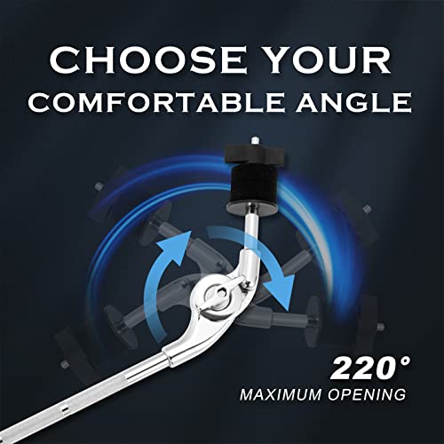 Chachazo Cymbal Boom Arm Cymbal Boom Holder With Clamp, Grabber Cymbal Arm With 17" Solid Boom Arm, 360°Cymbal Extension Mount Clamp For Splash, Crash, And Effects Cymbals #TOP2
