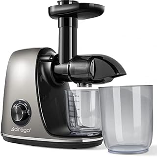 CIRAGO Juicer Machines, Slow Masticating Juicer Extractor Two Speed Adjustment, Easy to Clean