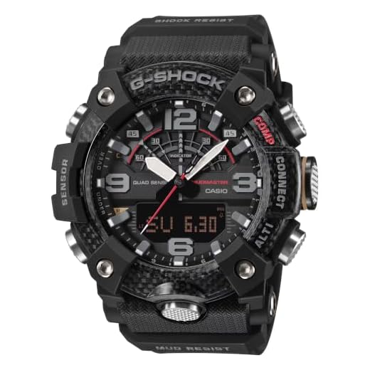 G-Shock GGB100X-1A Master of G Mudmaster Quad Sensor Heavy Duty Carbon Black