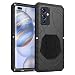 Produktbild qichenlu Leichtbau Metallcase Schwarz Aluminium Bumper Hülle für OnePlus 9 Pro,Zweigeteilt Alurahmen hybrid Silikon Metall Gehäuse Stoßfest Armor Case für OnePlus 9 Pro
