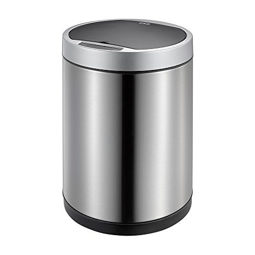 Amazon.co.jp: EKO ドコ センサービン ゴミ箱 丸型 シルバー