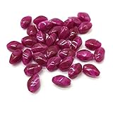 Material: Kunststoff JINGGEGE 30pcs ovale Form Perlen Imitation Stein-Korne for Schmucksachen, die Armband-Anhänger DIY (Color : Rose)