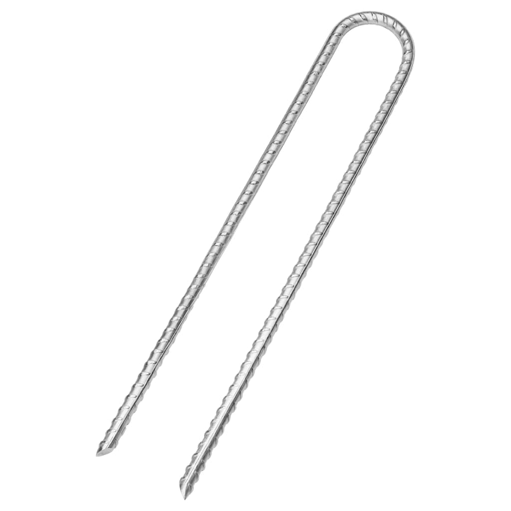 12er Set Zeltheringe U-Form 30 cm - Robuste Bodenanker aus verzinktem Stahl für Camping, Zelt, Pavillon und Markisen