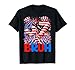 Six Seven 6 7 Bruh 4th of July USA Flag 67 Meme Men Boy Kids T-Shirt