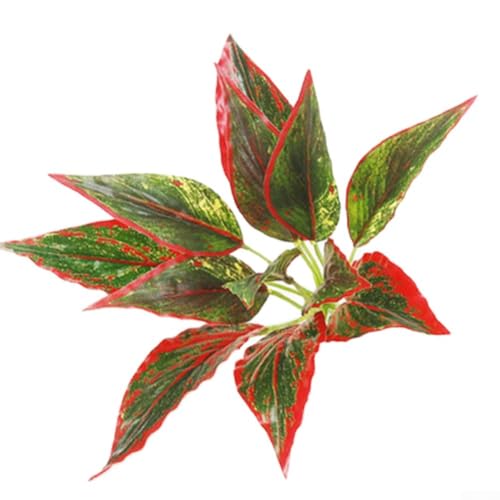 Artificial Plants 1 Artificial Plant Fake Flower Fake Grass Indoor and Outdoor Background Green Plant Red Zebra Leafliving Room Bedroom Decor