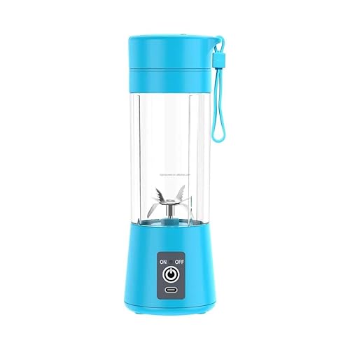 Batidora de vaso portátil 380ml – Batidora de vaso para smoothies, mezclador de licuadora para zumos y batidos para batidoras y batidos. Smoothie maker, mini batidora, Acero Inoxidable.