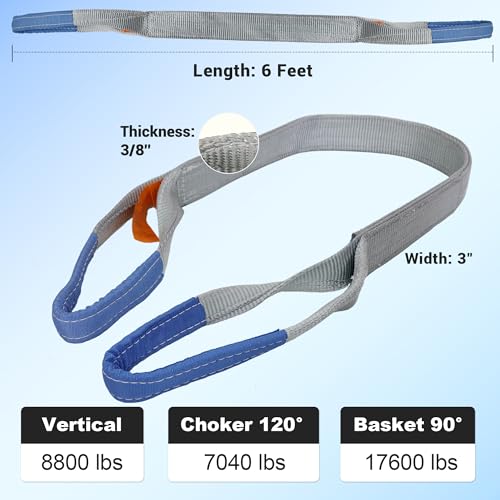 Sangles de levage Leyso pour éviter le mal de dos lors du transport d'objets lourds