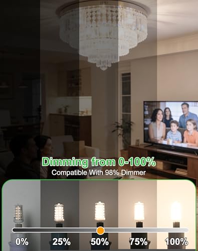 Image of G9 LED Bulb Dimmable 4W 4000K Neutral White 5 Pack | Replacement 40W G9 Halogen Light Bulb T4 Bi-pin Base 450LM Ceramic Base Great for Office, Reading, Kitchen, Desk Lamp