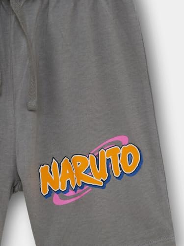 Image of Nap Chief Kids Cotton Naruto Print Co-Ord Set for Boys & Girls | Half Sleeve T-Shirt & Shorts Set | Soft Casual Summer Wear