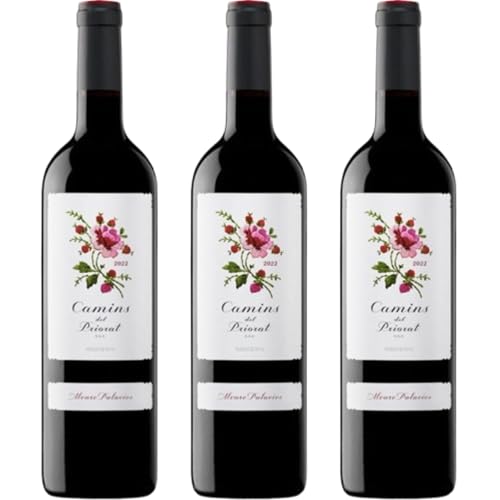 Camins del Priorat es un vino tinto con crianza que combina Syrah, Garnacha, Merlot y otras variedades en una expresión compleja y equilibrada del Priorat.| 3 botellas