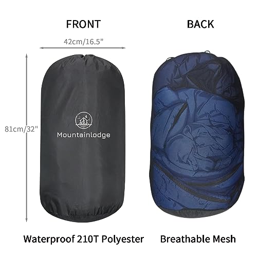 MOUNTAINLODGE Storage Sack for Sleeping Bag 110L Polyester and Mesh Extra Large Capacity for Sleeping Bag Hiking,Travelling and Camping by MOUNTAINLODGE - Image 2