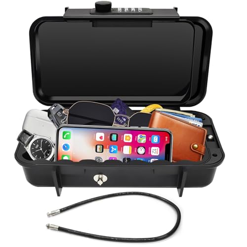 Beach Lock Box with Removable Chain and Code