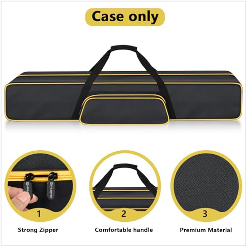 Image of Pole Saw Bag for WORX /for DEWALT /for Greenworks /for EGO Power+ /for BLACK+DECKER Electric Telescoping ChainSaw, Cordless Power Saw Storage Case for Extension Tree Trimmer Attachment(Box Only)-Yellow