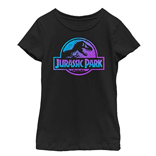 Jurassic Park Little, Big Colored Logo Girls Short Sleeve Tee Shirt