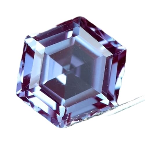 Alexandrite hexagonale naturelle 9 mm pour remplacer une pierre ou personnaliser un pendentif