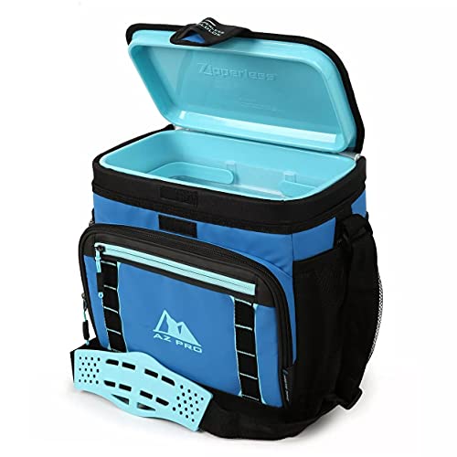 AZ Pro 16Can Zipperless Cooler Blue Mini Fridge