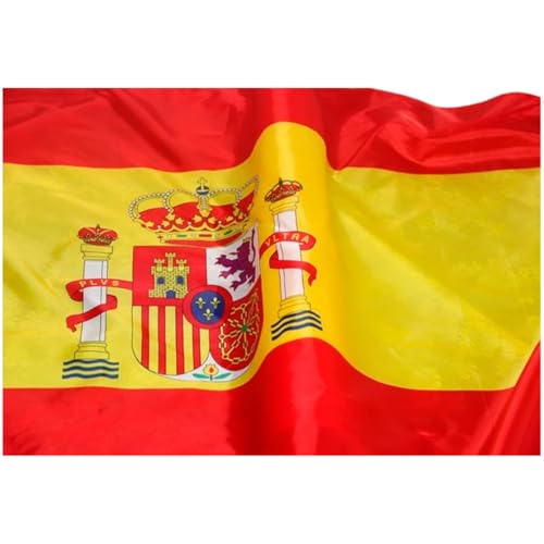 Bandeira Premium Espanha 90 x 150 cm Costura Reforçada