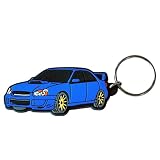 Subaru Impreza WRX STI Rubber Keychain | Rally Blue | Car Enthusiast Gift