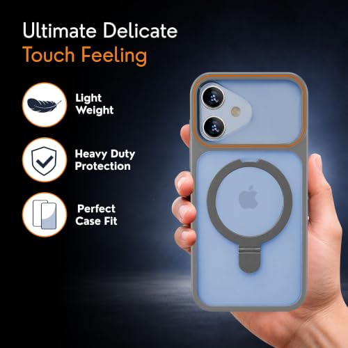 Image of AIBEX Back Cover Case for Apple iPhone 15 MagSafe Compatible | Slim Case with Wireless Charging Support |Anti-Scratch, Shockproof, Anti-Fingerprint & Lightweight Military-Grade Protective Cover - Blue