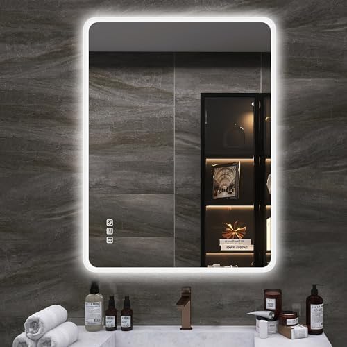 S'bagno 600 x 800 mm Illuminated LED Bathroom Mirror, with built-in ...