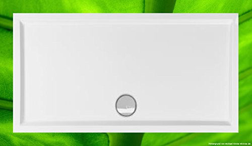 Plato de ducha 170 x 90 cm rectangular antideslizante de 4 cm para evitar caídas 2