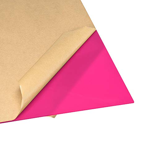Image of uxcell 2pcs Pink Cast Acrylic Sheet,12 inch x 12 inch,3mm Thick,Plastic PMMA Acrylic Board for Signs Display Projects,Craft