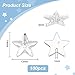 OLYCRAFT 100Pcs Star Shape Sew on Rhinestone 14x13mm Clear Acrylic Rhinestones with 2 Holes Faceted Acrylic Rhinestones with Flat Plated Back Stars Rhinestones for Clothes Jewelry Making DIY Crafts