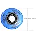 JCXYL EV 72mm 76mm 80mm Inline Skates Wheels for Single Row, 8 Pack Inline Roller Skate Replacement Wheel 89A Sliding Roller Skating for Indoor and Outdoor,Blue,72mm