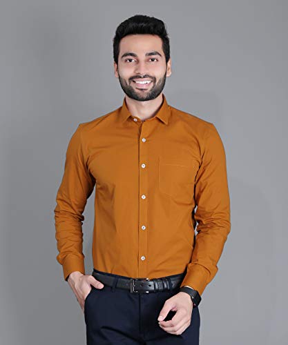 Image of FIFTH ANFOLD Men's Solid Slim Fit Shirt
