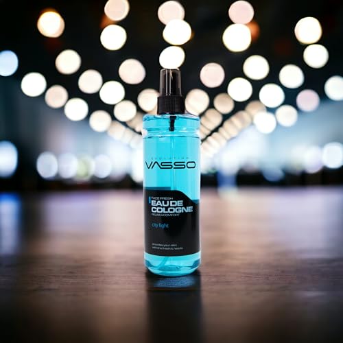 Vasso Aftershave Barber Cologne, Eau De Cologne City Light 370ml | Relaxing Refreshing Spray Lotion | Premium Grooming Product | Long-lasting Fragrance Ocean Scent for Men & Women - Image 6
