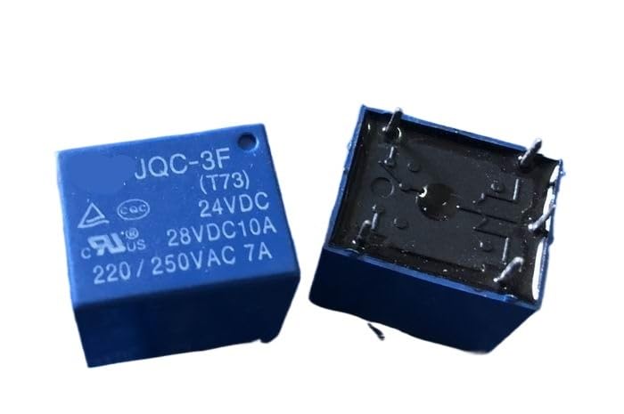 Relais JQC-3F T73 24VDC à 5 broches pour circuit imprimé